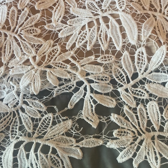 Lulus White and Nude Lace Bodycon Dress - Picture 6 of 8